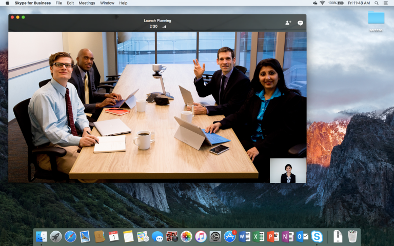 skype for business mac meeting
